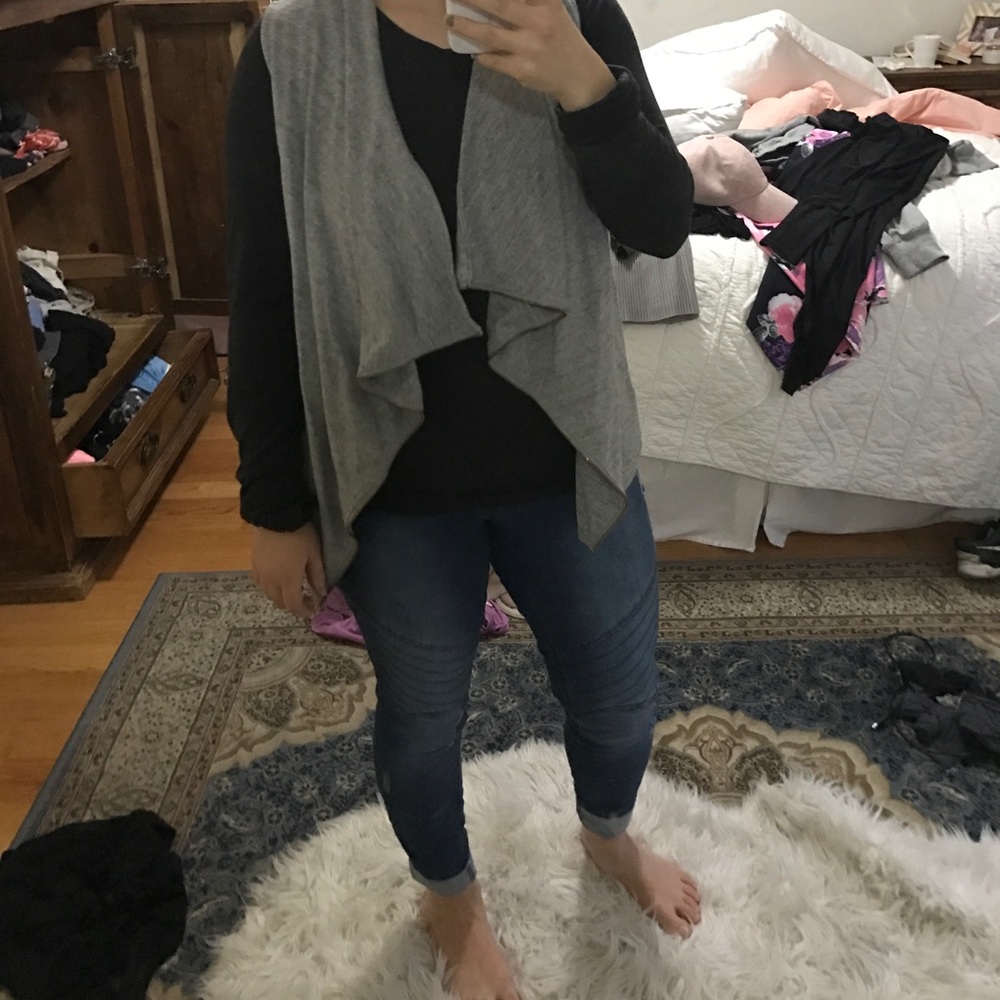 Jcrew grey casual vest